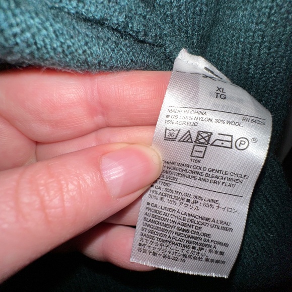 Banana Republic Turquoise Waterfall Cardigan Sweater XL with Pockets - Picture 6 of 7